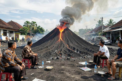 Pemprov DKI Terapkan PJJ Mulai Besok Imbas Abu Vulkanik Gunung Anak Krakatau