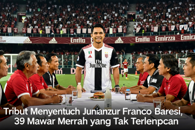 Tribut Menyentuh Juventus untuk Franco Baresi: 39 Mawar Merah yang Tak Terlupakan
