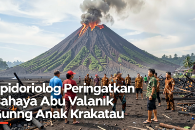Epidemiolog Peringatkan Bahaya Abu Vulkanik Gunung Anak Krakatau