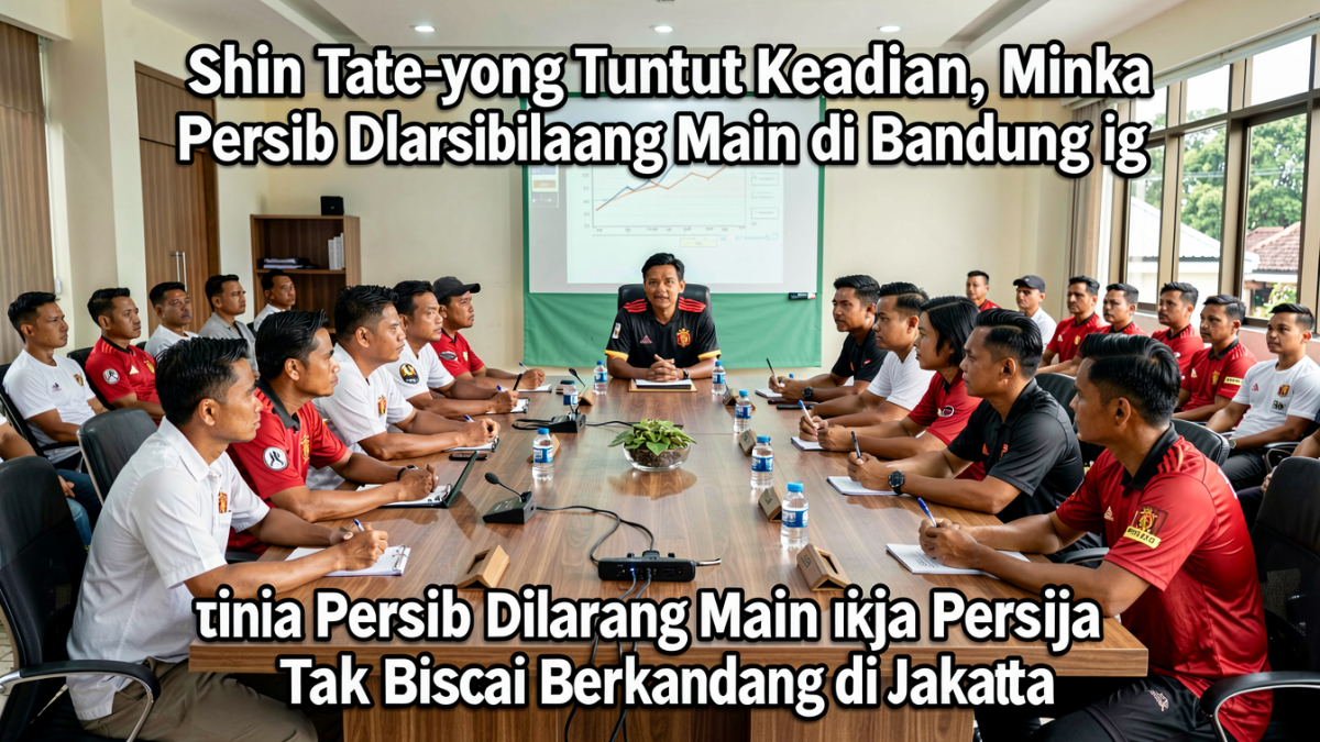 Shin Tae-yong Tuntut Keadilan, Minta Persib Dilarang Main di Bandung jika Persija Tak Bisa Berkandang di Jakarta