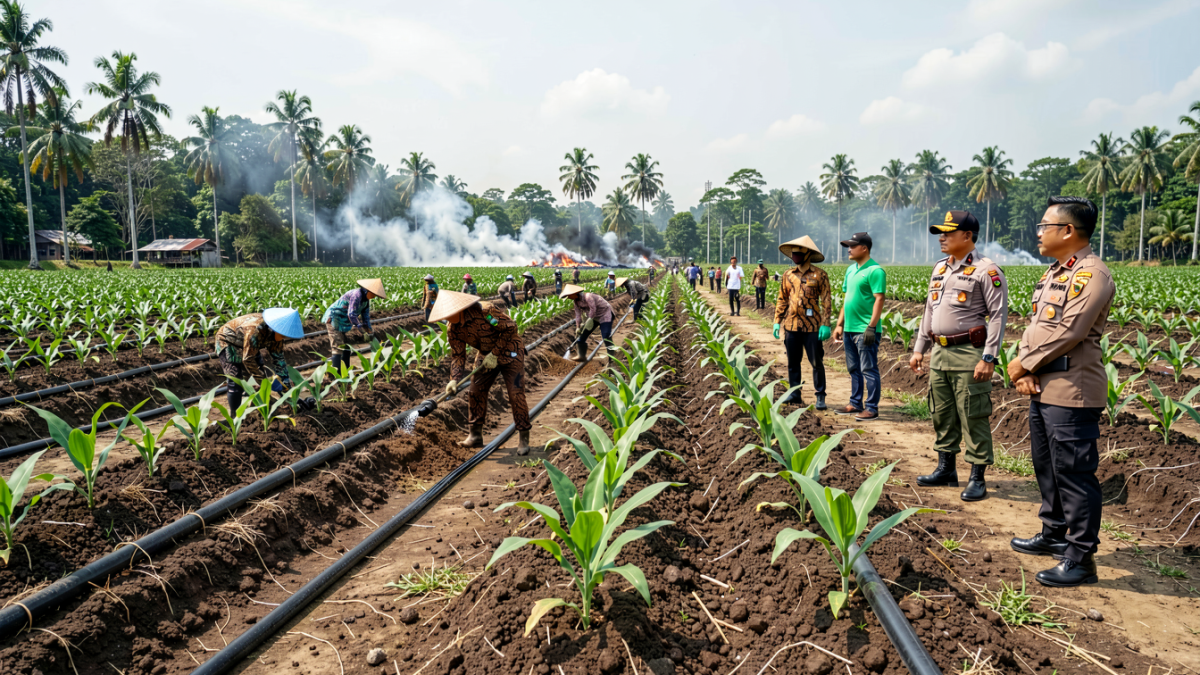 Bakar Lahan hingga Perkebunan Ilegal, 4 Orang Jadi Tersangka Karhutla di Siak Riau