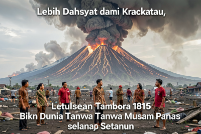 Lebih Dahsyat dari Krakatau, Letusan Tambora 1815 Bikin Dunia Tanpa Musim Panas selama Setahun