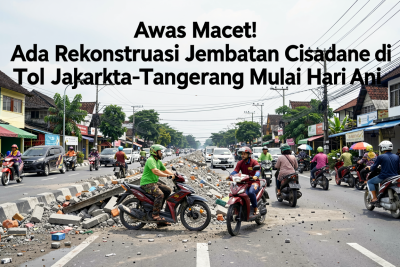 Awas Macet! Ada Rekonstruksi Jembatan Cisadane di Tol Jakarta-Tangerang Mulai Hari Ini